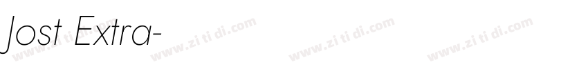 Jost Extra字体转换